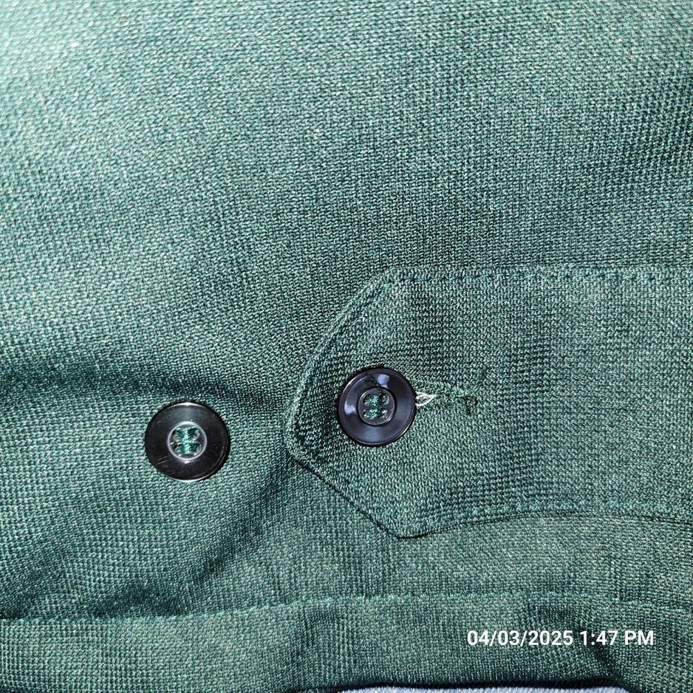 Riverside Perma-Press Womans Full Zip Long Sleeve Work Jacket Size 8 Dk Green - Picture 7 of 9